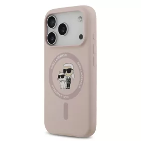  iPhone 17 Pro rózsaszín Karl Lagerfeld Liquid Silicone Karl és Cho-3666339549435 2 kép