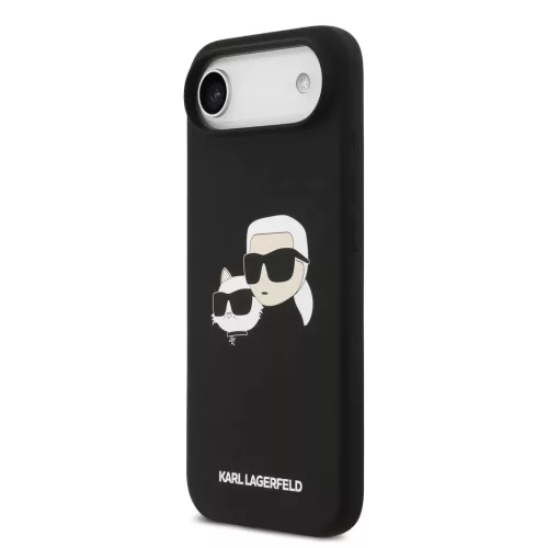  iPhone 17 Air fekete Karl Lagerfeld Liquid Silicone Double Heads MagS-3666339549466 2 kép