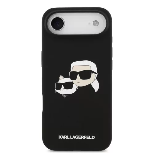  iPhone 17 Air fekete Karl Lagerfeld Liquid Silicone Double Heads MagS-3666339549466 3 kép