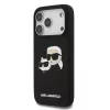  iPhone 17 Pro Fekete Karl Lagerfeld Liquid Silicone Double Heads MagS-3666339549473 2 kép