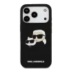  iPhone 17 Pro Fekete Karl Lagerfeld Liquid Silicone Double Heads MagS-3666339549473 3 kép