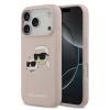  iPhone 17 Pro Pink Karl Lagerfeld Liquid Silicone Double Heads MagSafe tok
