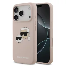    iPhone 17 Pro Pink Karl Lagerfeld Liquid Silicone Double Heads MagSafe tok