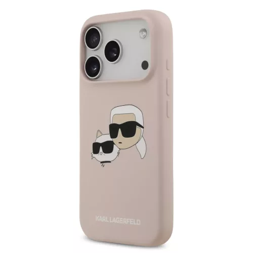  iPhone 17 Pro Pink Karl Lagerfeld Liquid Silicone Double Heads MagSaf-3666339549510 2 kép