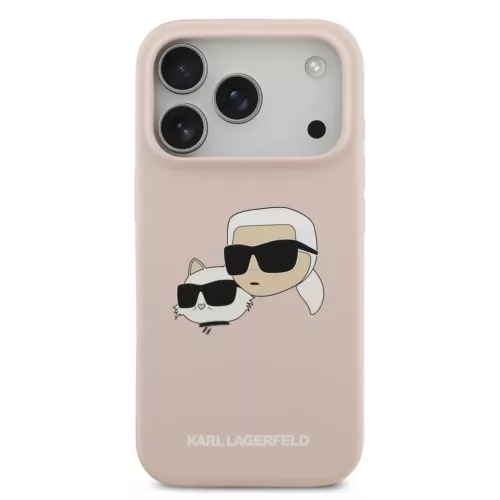  iPhone 17 Pro Pink Karl Lagerfeld Liquid Silicone Double Heads MagSaf-3666339549510 3 kép