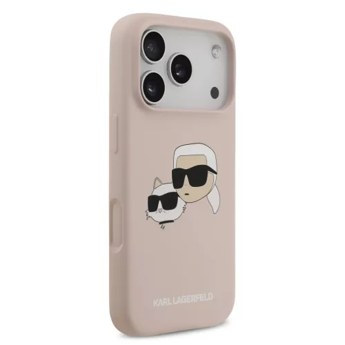  iPhone 17 Pro Pink Karl Lagerfeld Liquid Silicone Double Heads MagSaf-3666339549510 4 kép