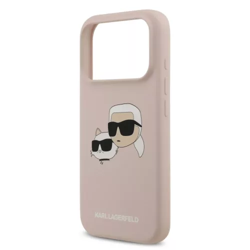  iPhone 17 Pro Pink Karl Lagerfeld Liquid Silicone Double Heads MagSaf-3666339549510 5 kép