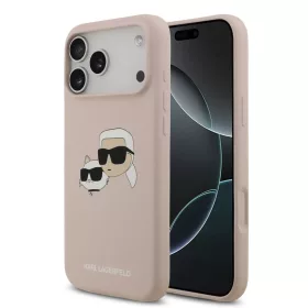    iPhone 17 Pro Max Pink Karl Lagerfeld Szilikon Ikonikus Fejek MagSafe Tok