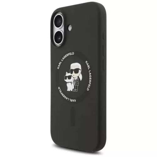  iPhone 17 Karl Lagerfeld Liquid Silicone Karl and Choupette MagSafe t-3666339549534 2 kép