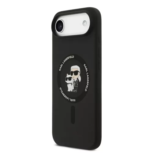  iPhone 17 Air fekete Karl Lagerfeld Liquid Silicone Karl és Choupett-3666339549541 2 kép