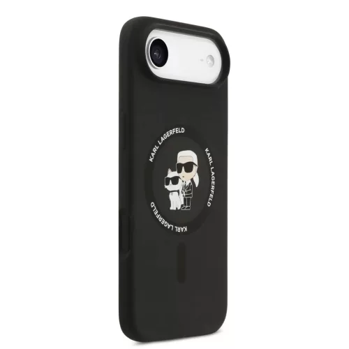  iPhone 17 Air fekete Karl Lagerfeld Liquid Silicone Karl és Choupett-3666339549541 4 kép