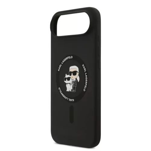  iPhone 17 Air fekete Karl Lagerfeld Liquid Silicone Karl és Choupett-3666339549541 5 kép