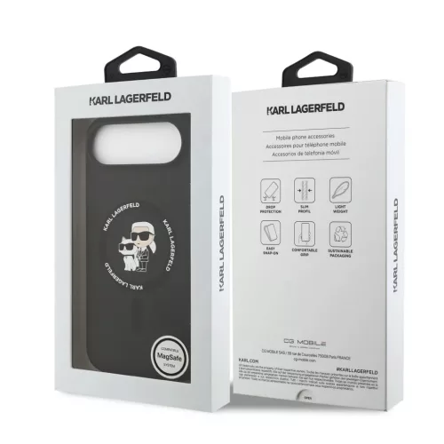  iPhone 17 Air fekete Karl Lagerfeld Liquid Silicone Karl és Choupett-3666339549541 7 kép