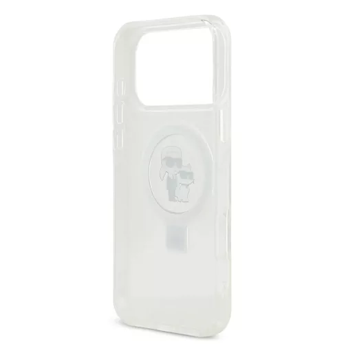  iPhone 17 Pro Max áttetsző Karl Lagerfeld Ringstand Karl és Choupe-3666339549602 6 kép