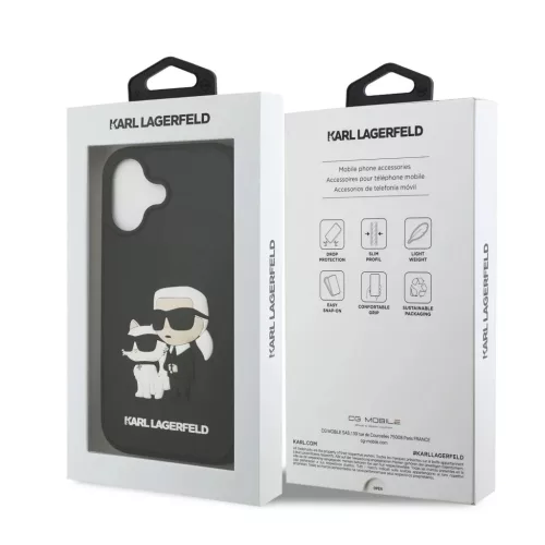  iPhone 17 Karl Lagerfeld 3D Rubber Karl és Choupette tok-3666339549695 7 kép