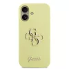  iPhone 17 sárga Guess Liquid Silicone 4G Metal Logo tok-3666339549930 3 kép