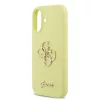  iPhone 17 sárga Guess Liquid Silicone 4G Metal Logo tok-3666339549930 5 kép