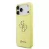 iPhone 17 Pro Max sárga Guess Liquid Silicone 4G Metal Logo tok-3666339549961 2 kép