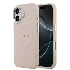  iPhone 17 Rózsaszín Guess PU Saffiano MagSafe tok