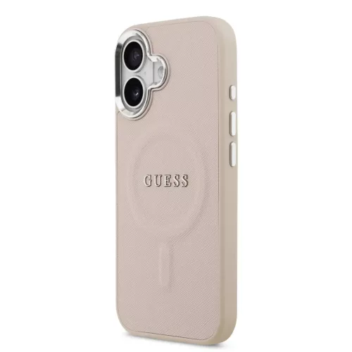  iPhone 17 Rózsaszín Guess PU Saffiano MagSafe tok-3666339550097 2 kép