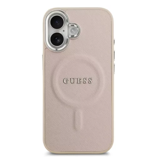  iPhone 17 Rózsaszín Guess PU Saffiano MagSafe tok-3666339550097 3 kép
