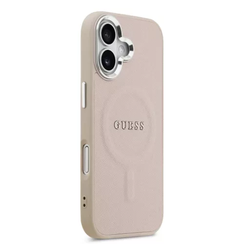  iPhone 17 Rózsaszín Guess PU Saffiano MagSafe tok-3666339550097 4 kép