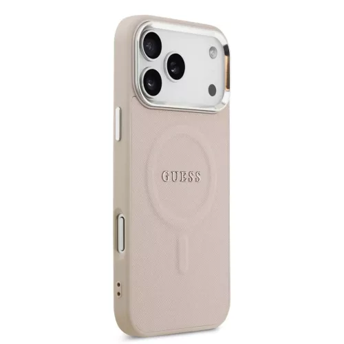  iPhone 17 Pro Max Pink Guess PU Saffiano MagSafe tok-3666339550127 4 kép