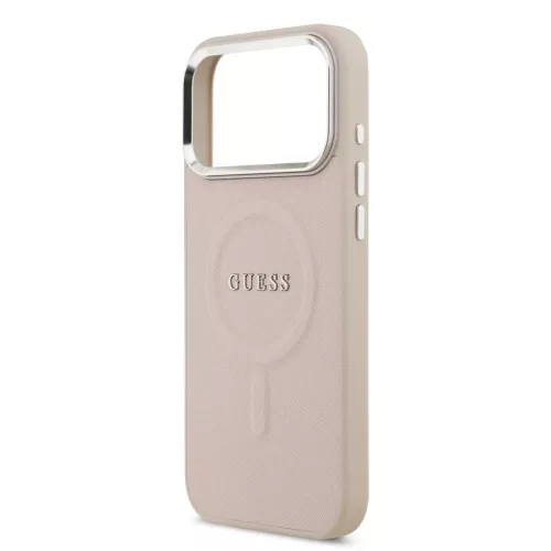  iPhone 17 Pro Max Pink Guess PU Saffiano MagSafe tok-3666339550127 5 kép