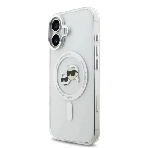 Karl Lagerfeld IML K&CH Heads Metal Frame MagSafe tok iPhone 17-hez á-3666339550455 2 kép