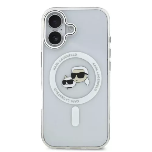 Karl Lagerfeld IML K&CH Heads Metal Frame MagSafe tok iPhone 17-hez á-3666339550455 3 kép