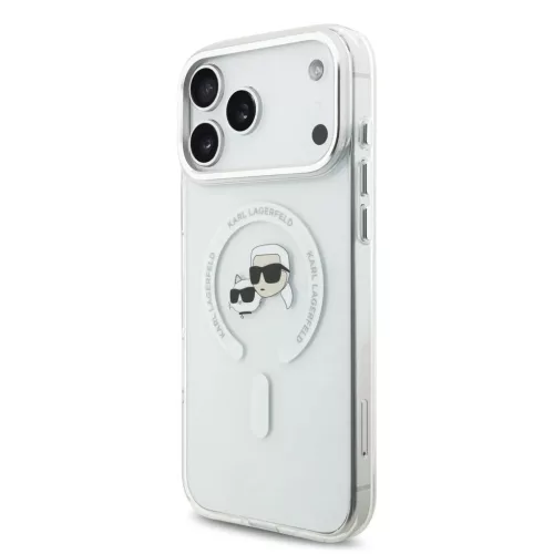 Karl Lagerfeld IML K&CH Heads Metal Frame MagSafe tok iPhone 17 Pro Ma-3666339550486 2 kép