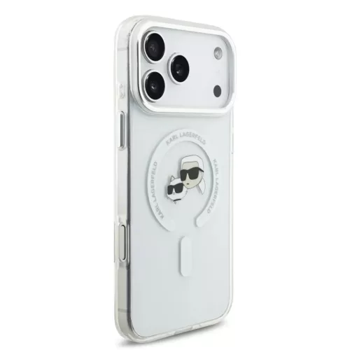Karl Lagerfeld IML K&CH Heads Metal Frame MagSafe tok iPhone 17 Pro Ma-3666339550486 4 kép