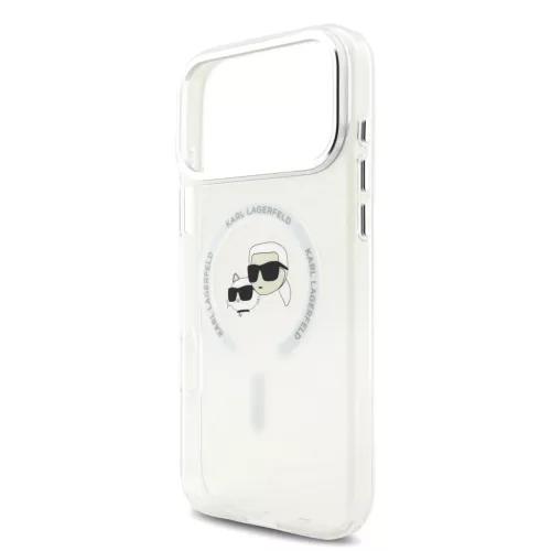 Karl Lagerfeld IML K&CH Heads Metal Frame MagSafe tok iPhone 17 Pro Ma-3666339550486 5 kép
