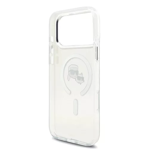 Karl Lagerfeld IML K&CH Heads Metal Frame MagSafe tok iPhone 17 Pro Ma-3666339550486 6 kép