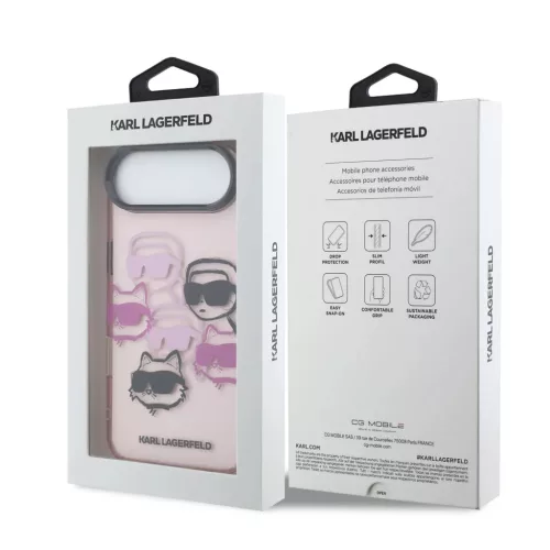  iPhone 17 Karl Lagerfeld IML Multi K&CH Heads Air tok-3666339574932 7 kép