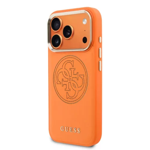  iPhone 17 Pro Max narancs Guess PU Perforated 4G tok-3666339582715 2 kép