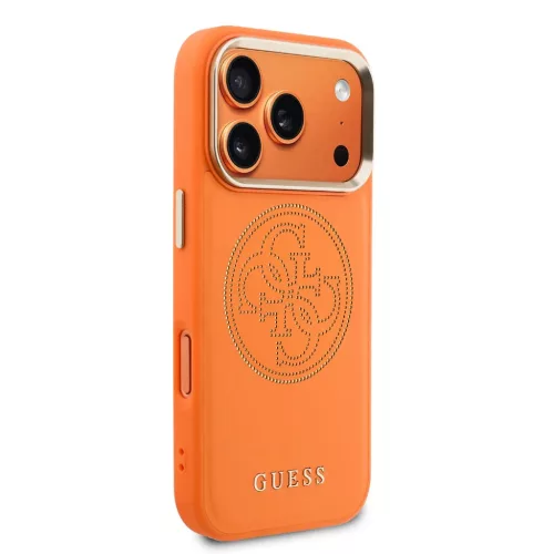  iPhone 17 Pro Max narancs Guess PU Perforated 4G tok-3666339582715 4 kép