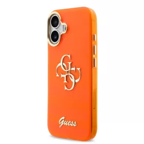  iPhone 17 narancssárga Guess IML 4G Script Metal Logo tok-3666339590369 2 kép