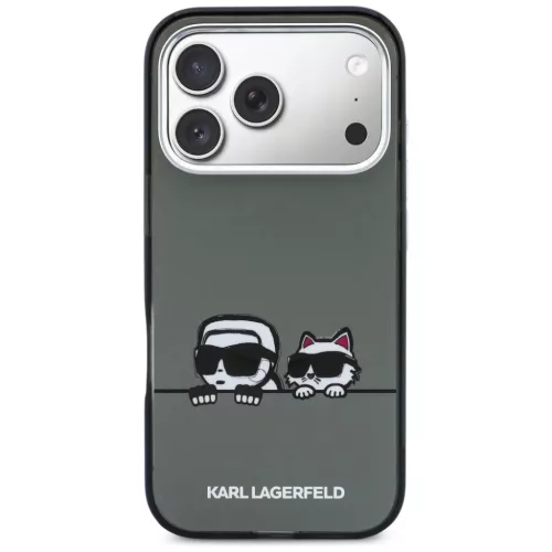  iPhone 17 Pro Max Fekete Karl Lagerfeld IML K&CH Heads Logo MagSafe t-3666339607180 3 kép