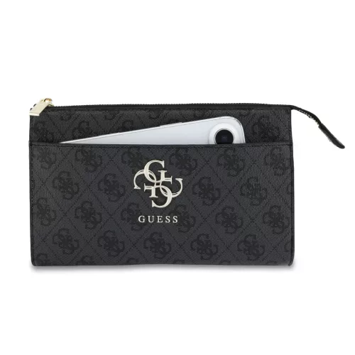 Guess PU 4G Metal Logo Kézitáska Fekete-3666339609801 5 kép