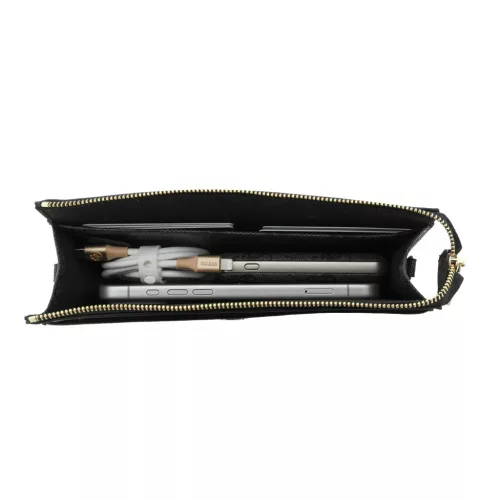 Guess PU 4G Metal Logo Kézitáska Fekete-3666339609801 6 kép