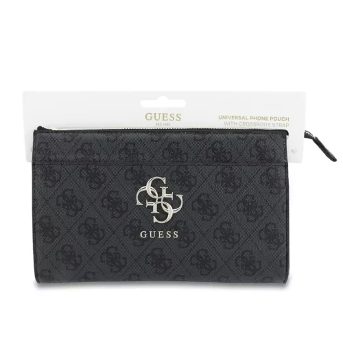 Guess PU 4G Metal Logo Kézitáska Fekete-3666339609801 7 kép