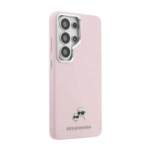 Karl Lagerfeld Grained PU Leather K&CH Heads Mágneses tok Samsung Gal-3666339612184 4 kép