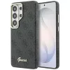  Samsung Galaxy S26 Ultra fekete Guess PU 4G Script Metal Logo Mágneses Tok