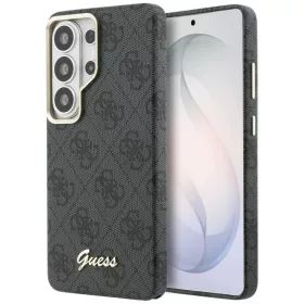    Samsung Galaxy S26 Ultra fekete Guess PU 4G Script Metal Logo Mágneses Tok