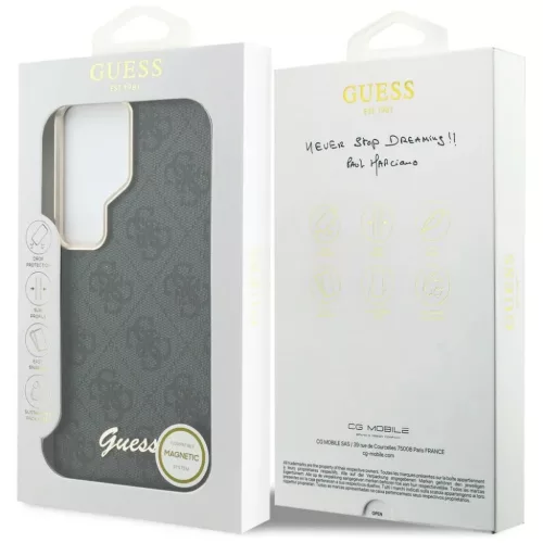  Samsung Galaxy S26 Ultra fekete Guess PU 4G Script Metal Logo Mágnes-3666339612993 8 kép
