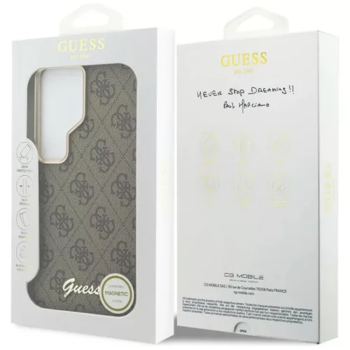  Samsung Galaxy S26 Ultra barna Guess PU 4G Script Metal Logo mágnese-3666339613020 8 kép