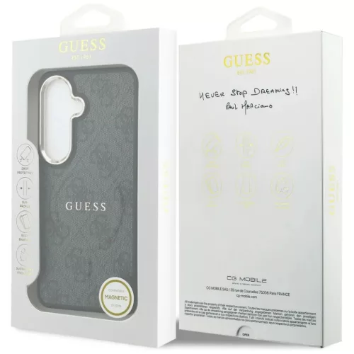  Samsung Galaxy S26 Fekete Guess PU Bőr 4G Arany Keret Mágneses tok-3666339613150 6 kép