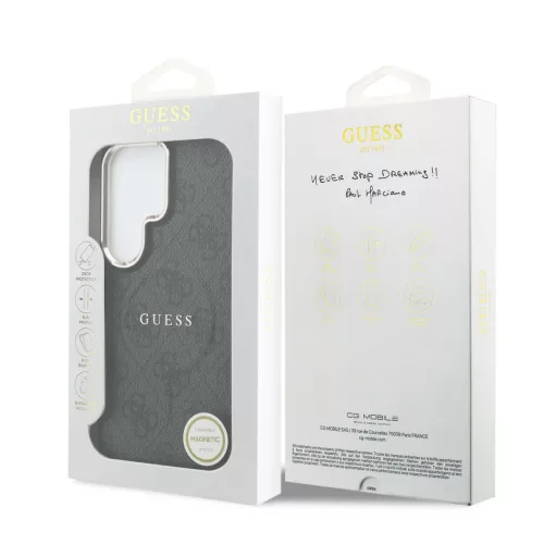  Samsung Galaxy S26 Ultra Fekete Guess PU Leather 4G Gold Frame Mágne-3666339613174 7 kép