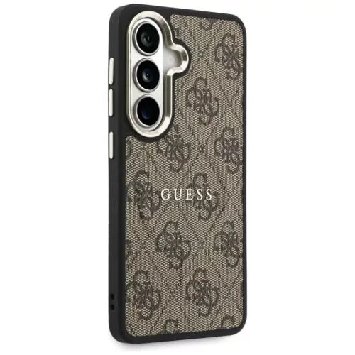  Samsung Galaxy S26 Barna Guess PU Leather 4G Arany Keretes Mágneses -3666339613181 4 kép